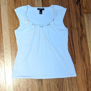 White House Black Market sleeveless with gold chain